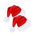 Santa Hats for Adults Bulk, Christmas Hats for Women Men Plush Red Velvet Double Layer, Santa Hats Support Max Head Size, Christmas Hats for Christmas Parties, Christmas Concert