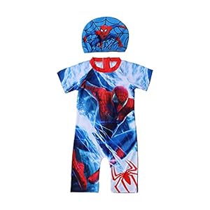 Spiderman Cosplay Badpak Jongen Meisje Zwemmen Kostuum Outdoors Bescherming Uv Badmode Zomer Sunsuit Swim Kid Set Met…