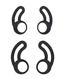 Replacement Wingtips for BeatsX Headphone, Rayker Ultra Soft Silicone Earbud Earhook Wing Tips, 2 Pair S/L Size Wingtips (Black)
