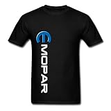 MozFashion Men's MOPAR Logo Black T-Shirts