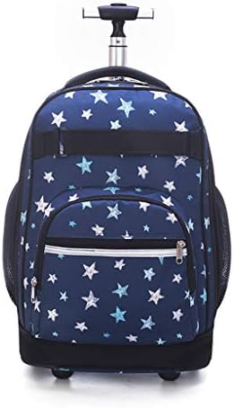 Rolling Backpack for Kids, Trolley Bags for Kids School Travel 18" Laptop Books Multifunction Wheeled Backpack Luggage
