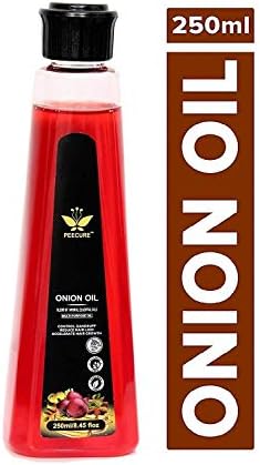PEECURE Onion Hair Oil With Essential Hair Treatment Oil with Rose oil,Argan, Bhringraj, Hibiscus,Amla, Olive,Coconut Oils (Pack of 1)
