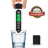 TDS Meter Digital Water Tester, 0.01 PH High Accuracy Water Quality Tester, 0-9999 ppm Meter, Ideal ppm Meter for Drinking Water, Pool and Aquarium Water PH Tester Design and More