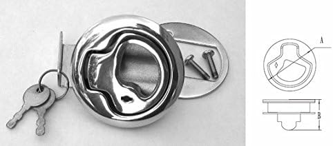Marine Grade Stainless Steel Locking Flush Pull Hatch Latch