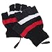 Livoty USB Heating Winter Gloves Women Hand Warm Gloves Heated Fingerless Warmer Mitten (Black)