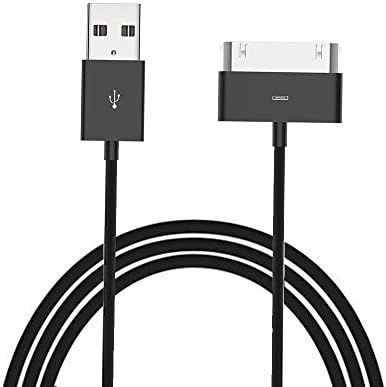 30 Pin Charger, 10ft iPad High Speed Sync Charging Cord Cables for iPhone 4/4s, iPhone 3G/3GS, iPad 1/2/4, iPod (10ft 30 Pin Cable Black)