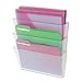 Universal 53682 3 Pocket Wall File Starter Set, Letter, Clear