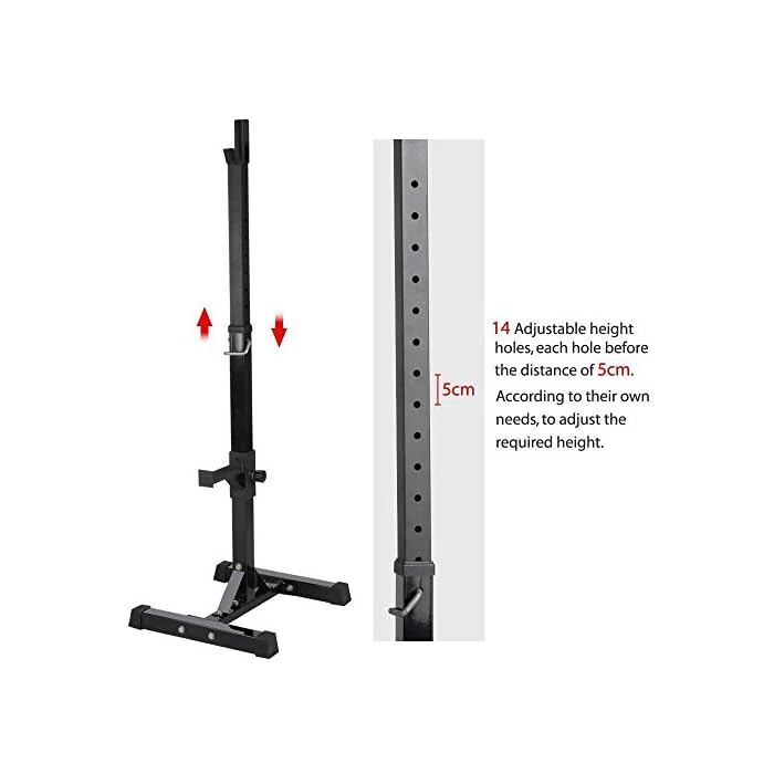 Topeakmart 4570.5in Adjustable Squat Rack Dipping Station Barbell Rack