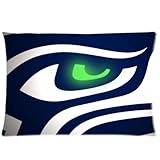 Custom Pillow case Cover Seattle Seahawks Logo Print Two Sides 20*30 ID-45