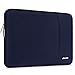 MOSISO Laptop Sleeve Compatible 2018 New MacBook Air 13 inch with Retina Display A1932, 13 inch New MacBook Pro A1989 A1706 A1708, Notebook, Polyester Bag with Vertical Pocket, Navy Blue primary
