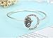 HONGYE Antique Gold Silver Simple Circle 