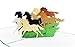 iGifts And Cards Majestic Horses 3D Pop-Up Greeting Card – Galloping Herd, Ranch Life & Equestrian Motivation, Trainer Thank You, Good Luck for New Job, Graduation Gift, Horse Lover Surprise, 6”x8”