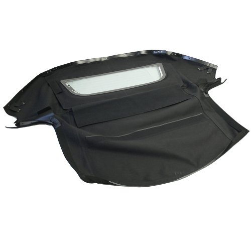Sierra Auto Tops Convertible Soft Top Replacement, compatible with Honda S2000 2002-2009, w/Heated Glass Window, Stayfast Canvas, Black