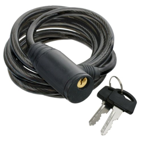 UPC 840220075033, Auto-Coil 72&quot; Steel Cable Bike Lock Immobolizer - Keyed Lock - PVC Jacket