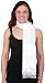 Jacobson Hat Company White Satin Aviator Scarf,One Size
