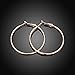 Loop earings , Rose Gold Plated Hoops Earrings For Women girl Not allergies