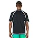 Speed Men's Big and Tall Short Sleeve Easy Rash Guard Swim Shirt with UV and UPF 50+ Protection