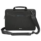 Evecase Multi-functional Carrying Messenger Case with Handle and Shoulder Strap for 12.5 - 13.3 inch Laptops - Black