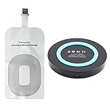 Wireless Charger, SheenRoad Qi Wireless Charging Charger Pad with Qi Wireless Charging Receiver Kit for Apple iPhone 5 5C 5S