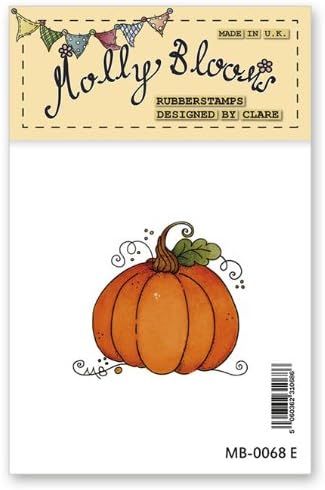 Molly Blooms Rubber Stamp - Halloween Pumpkin