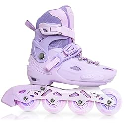 LIRENGUI Inline Skates for Girls, Kids Adjustable