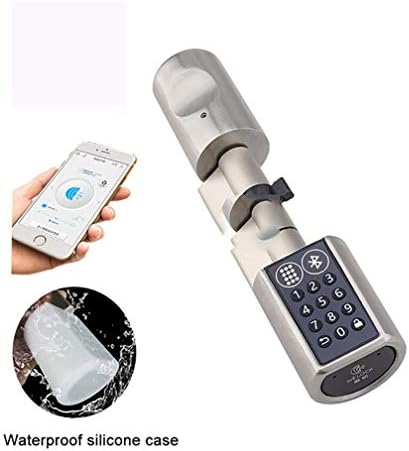 ZLQF Smart Key Lock Cylinder Home Keyless electronic Lock Cylinder Unlock with Passport Code and Bluetooth Mobile App