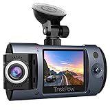 Dash Cam, Trekpow T1 HD 1080P Car DVR Dashboard Camera with 180°Rotation Len, 2