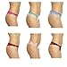 Just Intimates 6P-12146-M Thongs/Panties for Women (Pack of 6)
