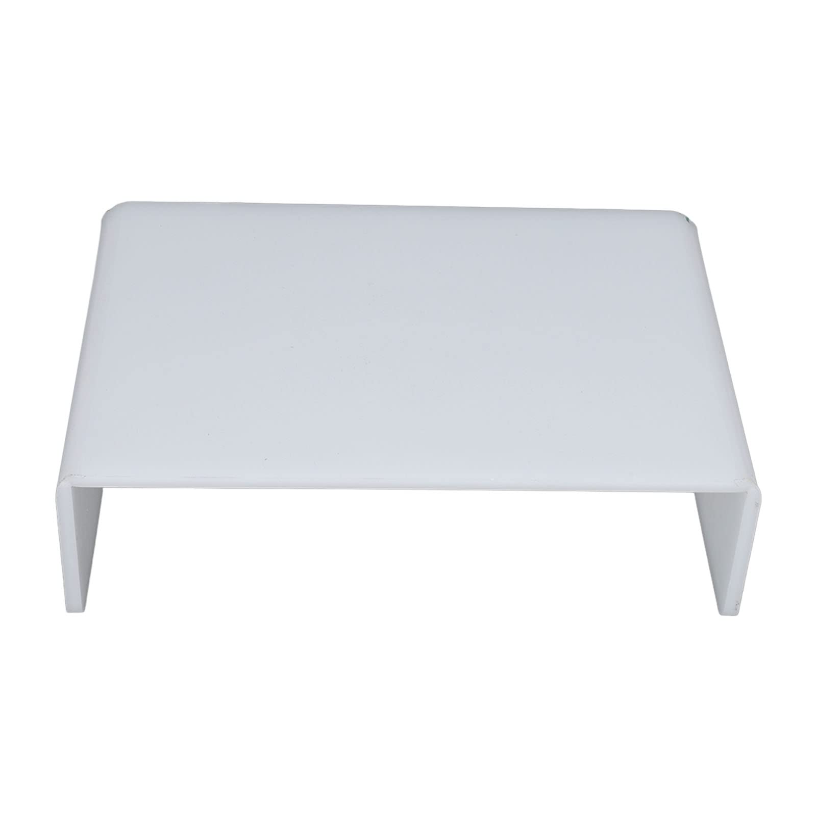 Acrylic Monitor Stand White, Ergonomic Elevated Shelf Monitor Stand Riser for Desktop, Anti-Slip Smoothing Edges Acrylic Elevated Rack for Computer Monitors Dental Use