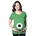 Crazy Dog Womens Maternity Monster Halloween Novelty T Shirts Soft Comfortable Funny Shirts for Mothers to be Cute Pregnancy Announcement Halloween Costume Heather Green XL