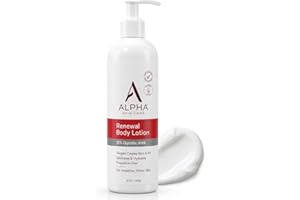 Alpha Skin Care Revitalizing Body Lotion, 12% Glycolic AHA, Daily Moisturizer, Hydrates & Exfoliates, Anti-Aging, 12 Oz