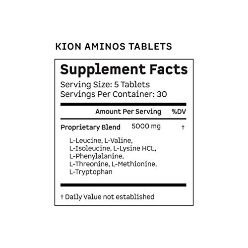 Kion Aminos Essential Amino Acids Tablets Supplement The Building