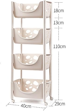 LiuJianQin CFZWJ Kitchen Vegetable Shelf/Multi-layer Spice Storage Rack/Fruit And Vegetable Storage Baskets (Size : 40 * 29 * 110CM)