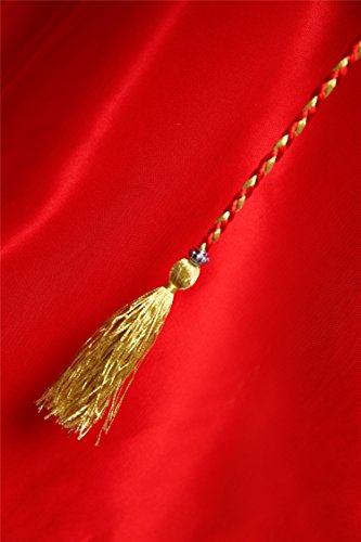 Shanghai Story Lace Half Sleeve Chinese Wedding Qipao Traditional Clothing M Red - Thumbnail 6