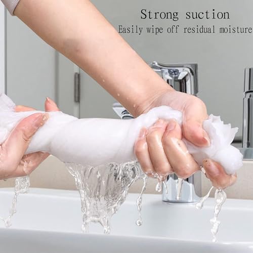 Nalacal 6Pcs Disposable White Cotton Bath Towels, Large Shower Towels In Single-Use Hygienic For Travel