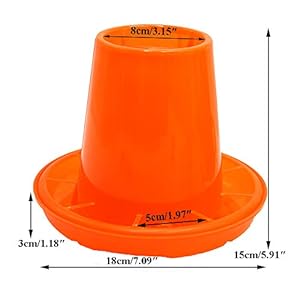 OSJDFD 20PCS 1KG Alimentatori Pollame Pollo Piccoli Attrezzi per l'alimentazione Gabbia per polli da Carne per polli da… - immagine 5