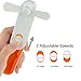 LINGSFIRE Handheld Fan Mini USB Portable Fan Rechargeable Personal Fan Desktop Fan Outdoor Fan for Home and Travel - USB Powered, 2 Speeds Pocket Fan (Orange)