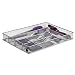 Cutlery Tray by Mindspace, 6 Compartments | Kitchen Utensil Drawer Organizer | Silverware Trays | The Mesh Collection, Silver