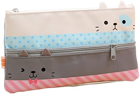 Cdet 1X Pencil Case Novelty Zipper Handbag Purse Makeup Pouch Stationery Supplies Birthday Gift Random Color