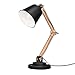 Tomons Desk Lamp, Natural Wood Table Lamp, Reading Lights with 4W LED Bulb for Study, Living Room and Office