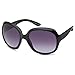 CATWALK Womens UV400 Oversize Polarized Sunglasses – Black Frame Purple Lens