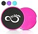 Live Infinitely Gliding Core Disc Sliders 2 Pack Exercise On Any Surface with Our Non-Catch Edges Designed for Smooth Sliding – Dual Sided Trainers Ideal for Home Abdominal & Core Workouts -Pink