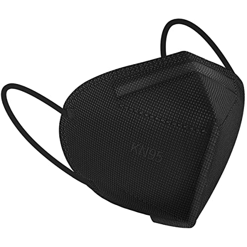 XDX KN95 Face Masks Small Size, Individually Wrapped Black Disposable