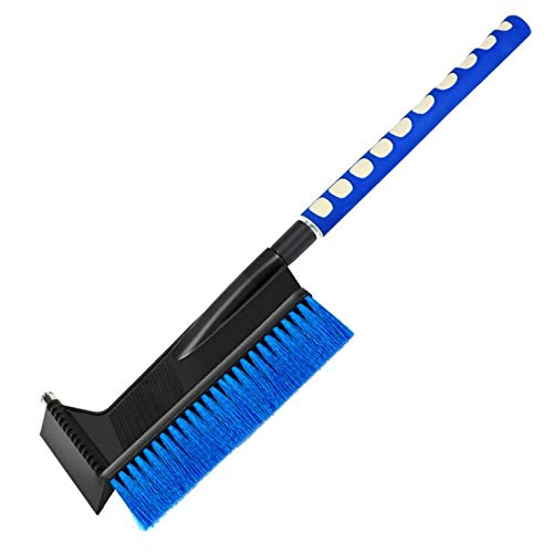JZF Extendable Snow Brush and Ice Scraper for car, Extends from 24 to 34 Inch, Snow Remover for Cars, Trucks, SUVs
