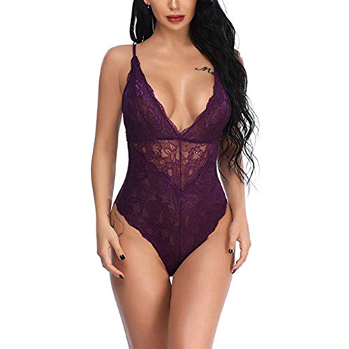Damen Wetlook Leder Bodysuit Brust Harness PU Halsband Erotik String Body Kreuzgurte Unterwäsche Sexy Ouvert Lack… – Bild 4