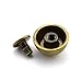 LQ Industrial 25pcs 1/2 inch Bronze Purse Handbag Feet Mushroom Type Nailhead Hollow Round Head Stud Metal Philip Screw-Back Spike Studs Rivet Leather Craft DIY 12mm