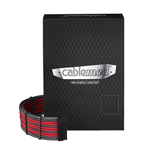 CableMod PRO ModMesh C-Series RMi & RMx Cable Kit (Carbon/Red)