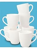 Thomson Pottery Basic White 8 Piece Dinner Mugs