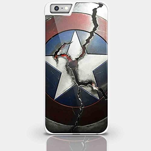 Broken sield captain american age of ultron for Iphone and Samsung Galaxy Case (iPhone 6 plus white)