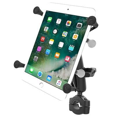 RAM Mounts Rail kit, M- X-grip, B-size X-Grip with Torque Medium, RAM-B-408-75-1-UN8U (X-Grip with Torque Medium Rail Base for 7-8 Tablets, Tablet/UMPC, Bike/Car, Black)